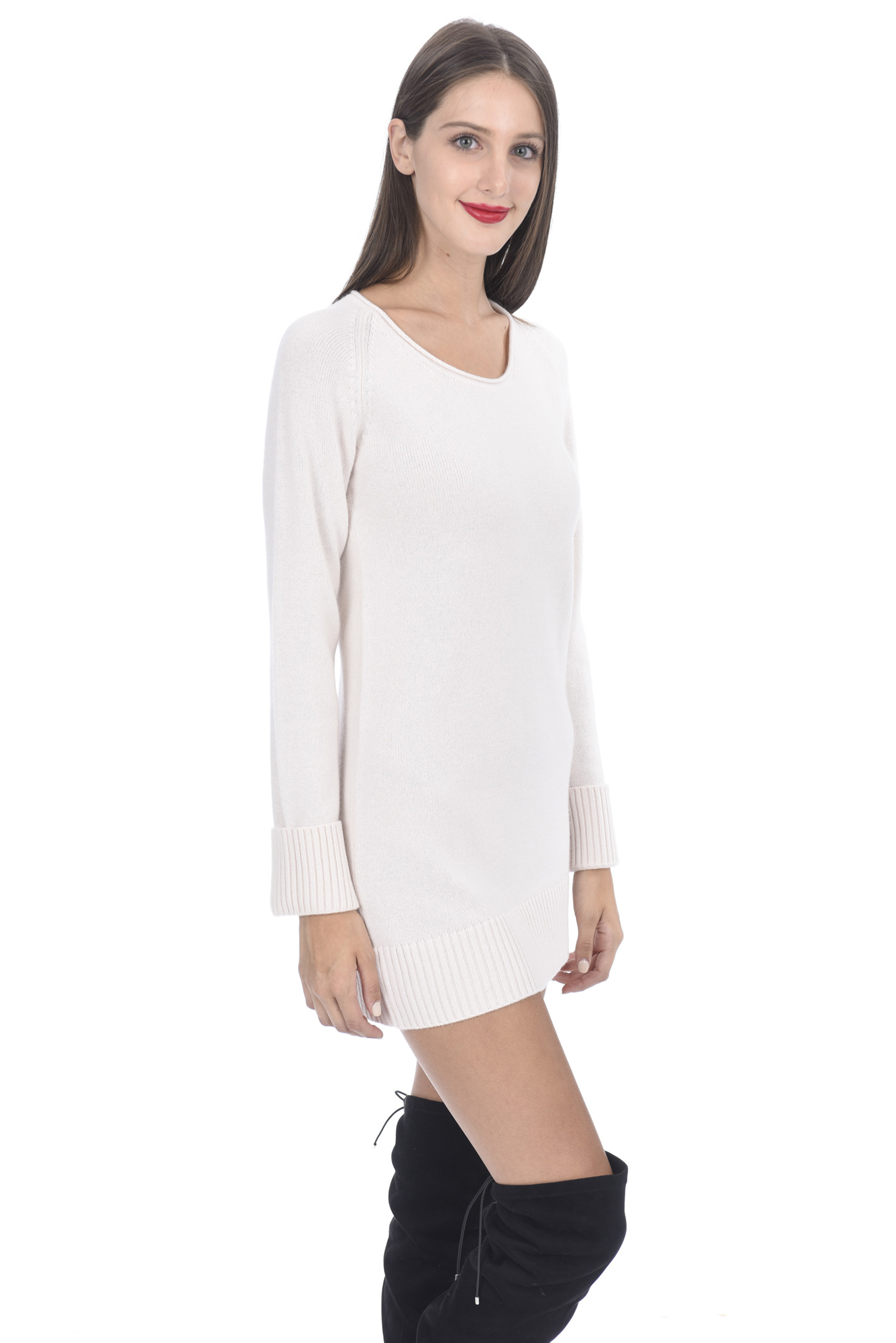 State Cashmere Women's 100 Cashmere Long Sleeve Crew Neck Sweater